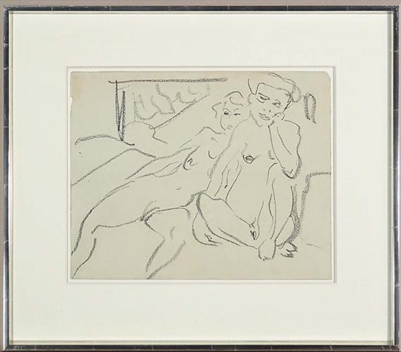 Ernst Ludwig Kirchner - Akte im Atelier - Rahmenbild