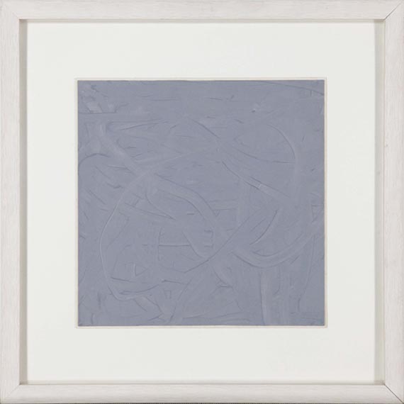 Gerhard Richter - Vermalung (Grau) - Rahmenbild