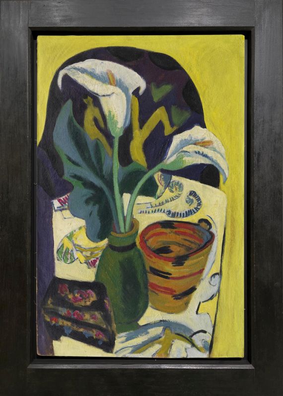 Ernst Ludwig Kirchner - Stilleben mit Kalla - Rahmenbild
