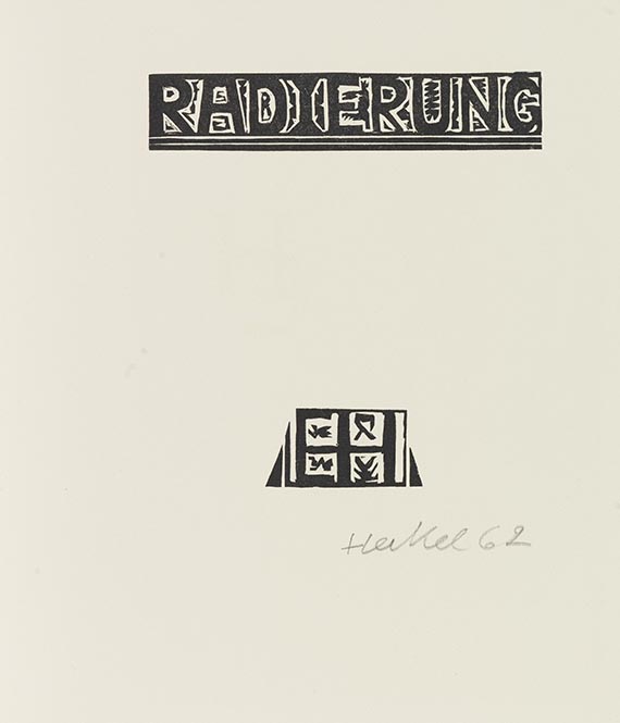 Erich Heckel - Signet: Radierung