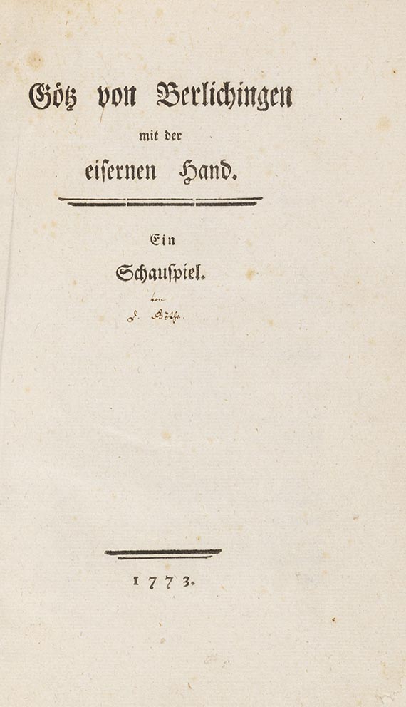 Johann Wolfgang von Goethe - Götz von Berlichingen